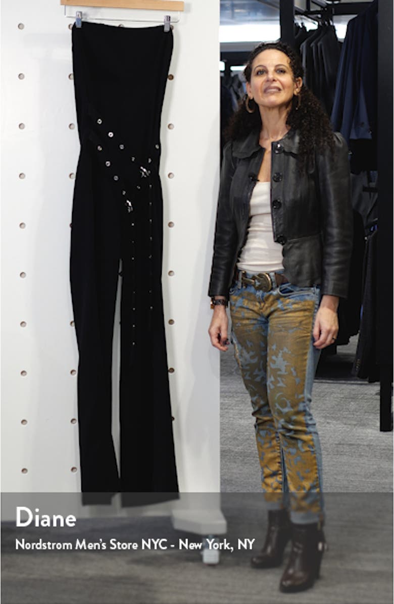 Jessi Double Belt Strapless Jumpsuit, sales video thumbnail