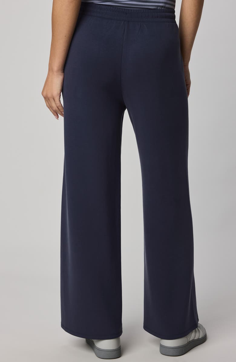 Splendid Scubasoft Wide Leg Drawstring Pants, Alternate, color, Navy Blue