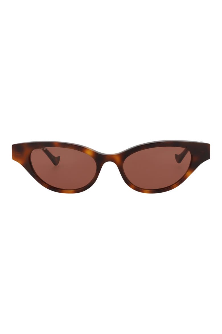 51mm Cat Eye Sunglasses, Main, color, HAVANA HAVANA BROWN