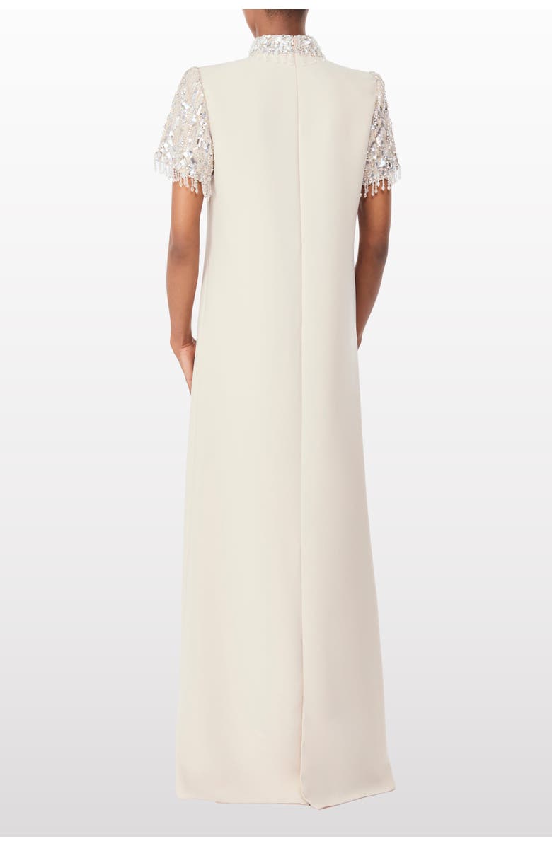 Jenny Packham Edie Sequin-Embellished High-neck Maxi Dress, Alternate, color, Moonstone