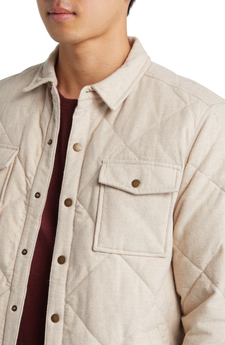Marine Layer Olin Quilted Snap-Up Overshirt, Alternate, color,
