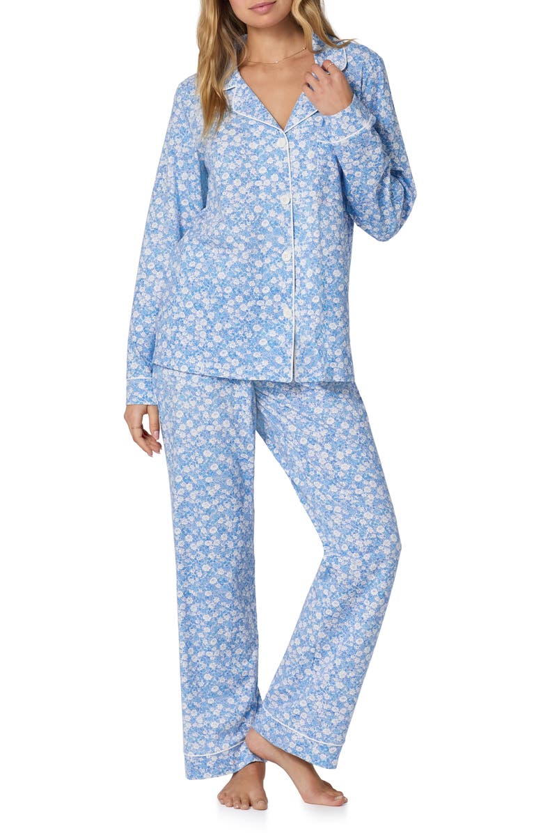 BedHead Pajamas Stretch Cotton Jersey Pajamas, Alternate, color, Something Blue