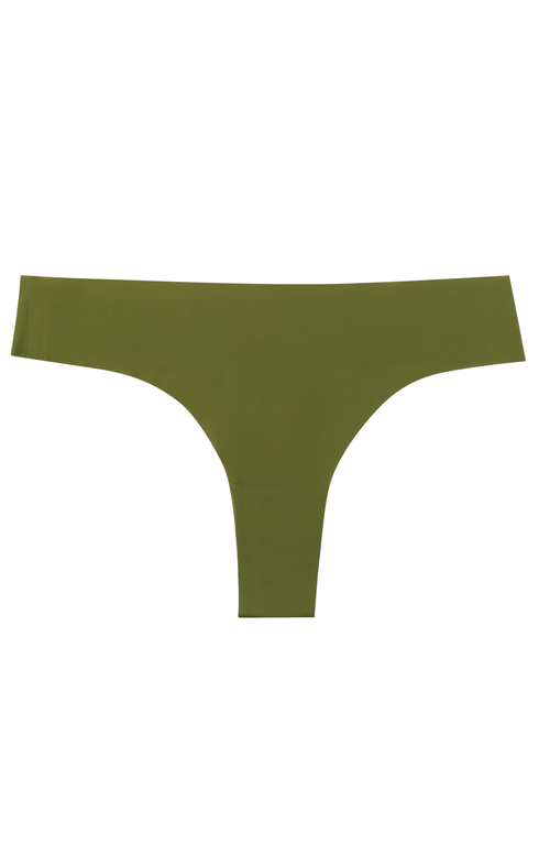 Shop Uwila Warrior Soft Seamless Thongs In Terrarium Moss