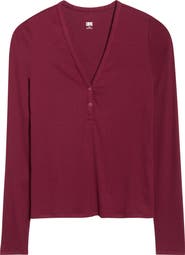 Lunya Stretch Modal V-Neck Henley