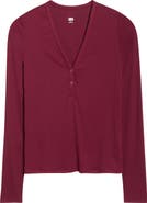 Lunya Stretch Modal V-Neck Henley