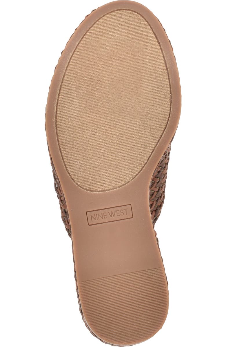 Nine West Everie Platform Wedge Sandal, Alternate, color, Dbr01