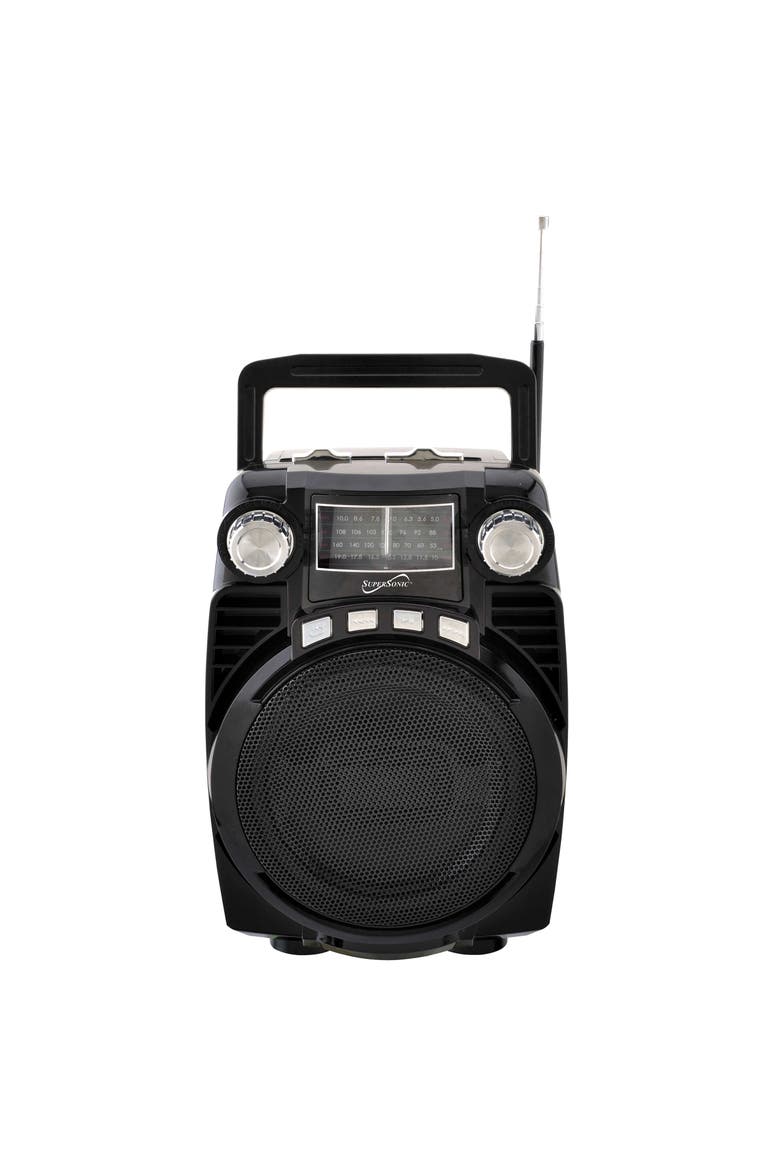 Bluetooth Portable 4 Band Radio, Main, color, Black