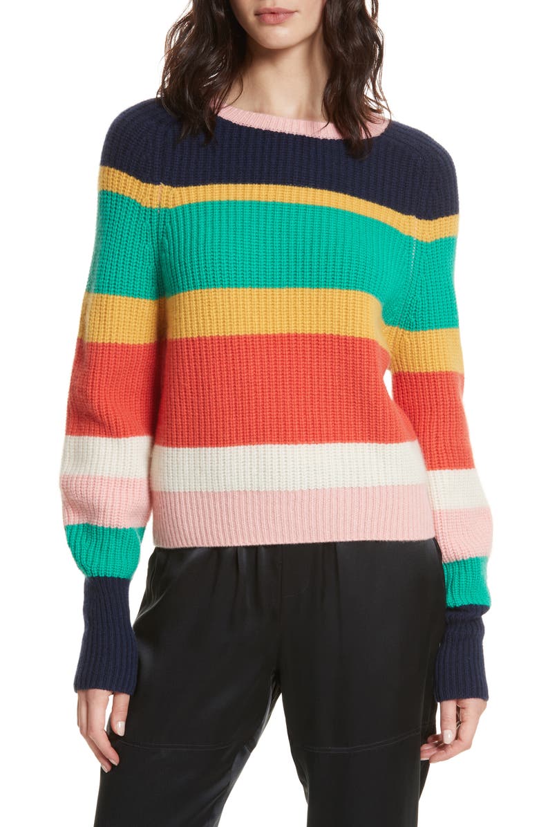 Joie Haady Stripe Wool & Cashmere Sweater, Main, color,