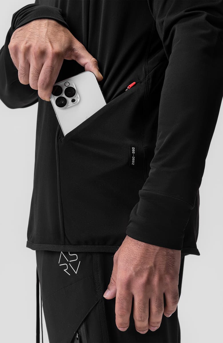 ASRV Thermal Training Quarter Zip Pullover Hoodie, Alternate, color, 