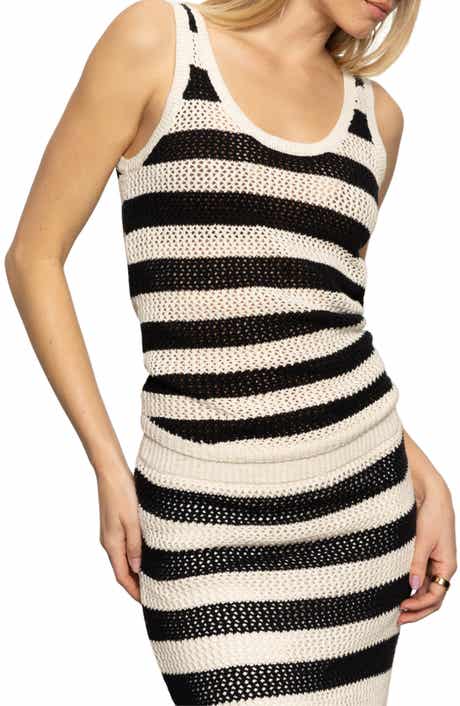 Sanctuary Cotton Open Knit Sweater Tank