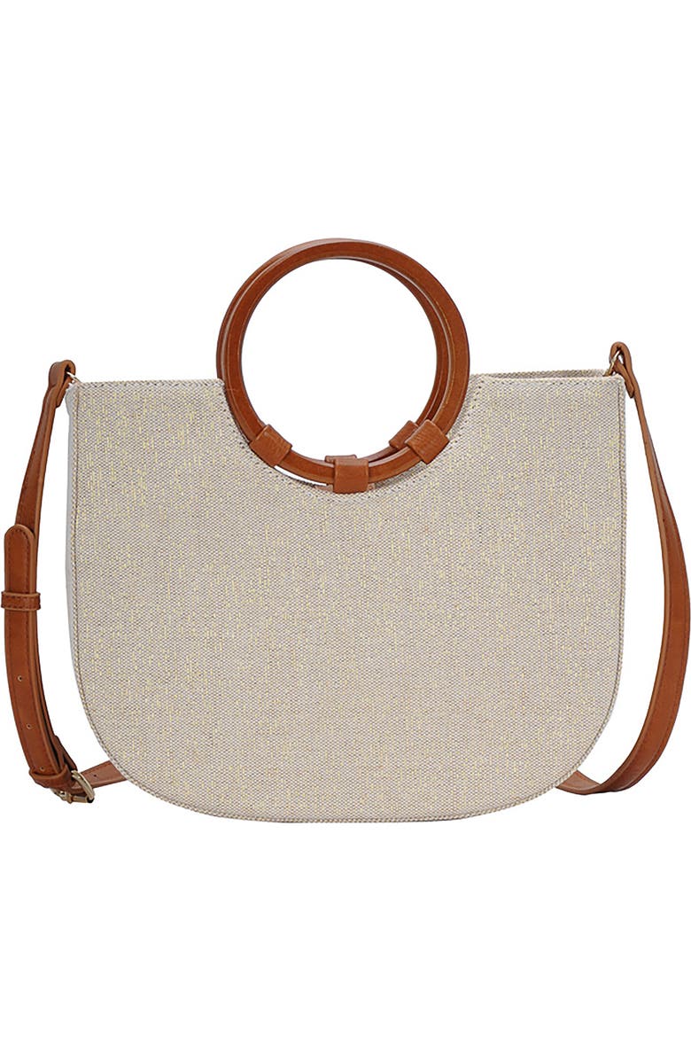 Antik Kraft Wood Handle Canvas Tote, Main, color,