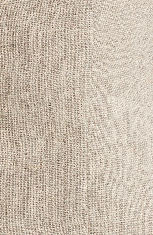 Faithfull The Brand Corbière Longline Linen Button-up Vest In Oatmeal