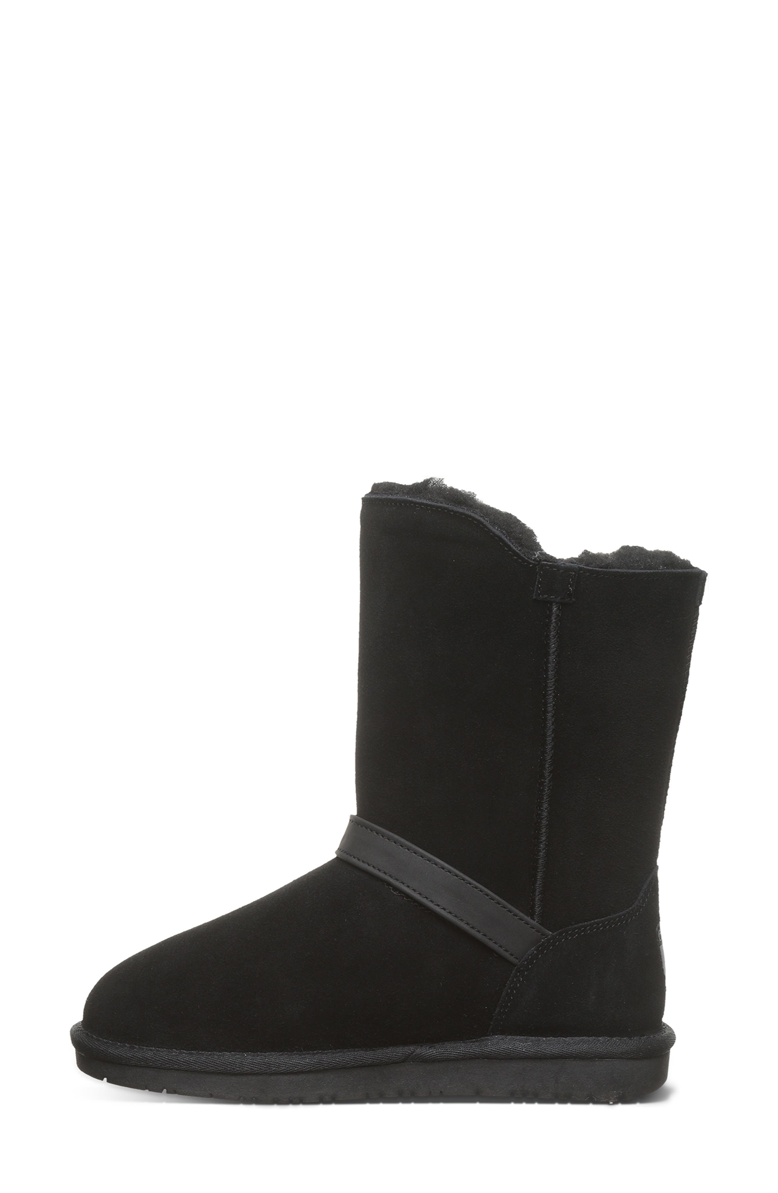 BEARPAW Valerie Faux Shearling Lined Boot, Alternate, color, Black