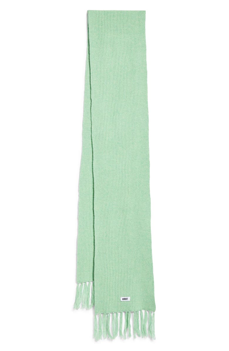 Speckle Extralong Fringed Wool Scarf