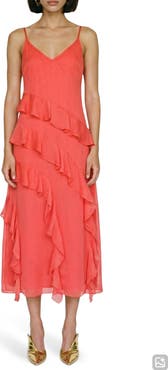 VERO MODA Smilla Ruffle Midi Dress