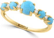 EFFY Turquoise and Diamond Band Ring