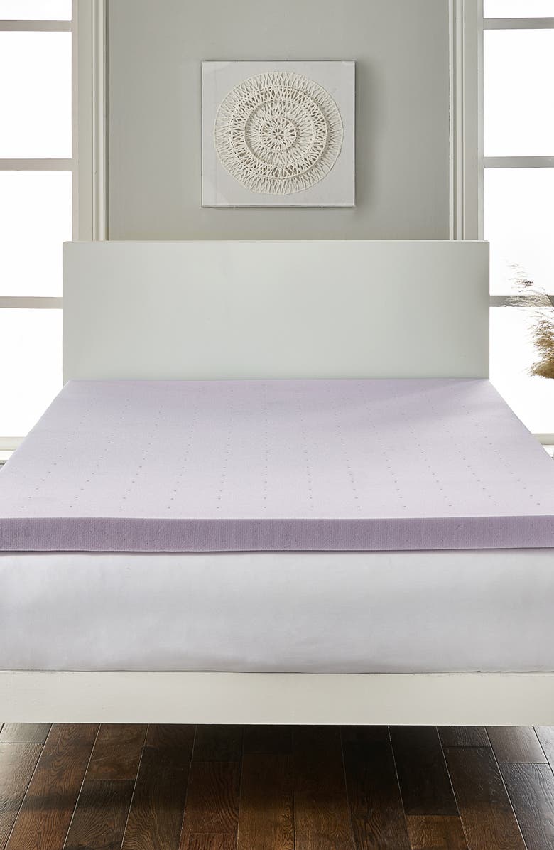 RIO HOME Full Loftworks 2" Lavender infused Deep Sleep Therapy Extra Soft Mattress Foam Mattress Topper, Main, color, 