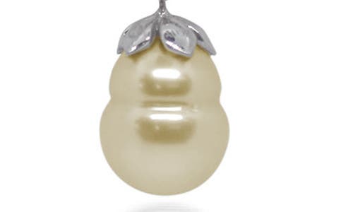 Alor ® Southsea Pearl Charm Necklace In Yellow With Grey