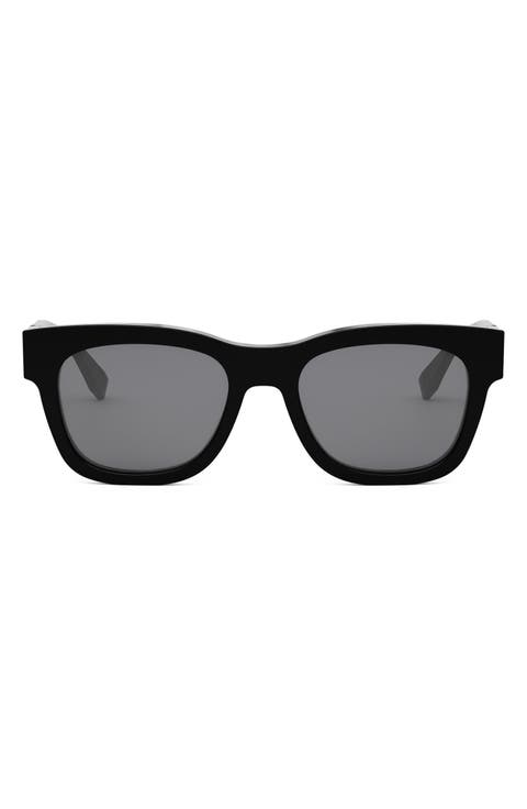 'Fendi Diagonal 51mm Square Sunglasses
