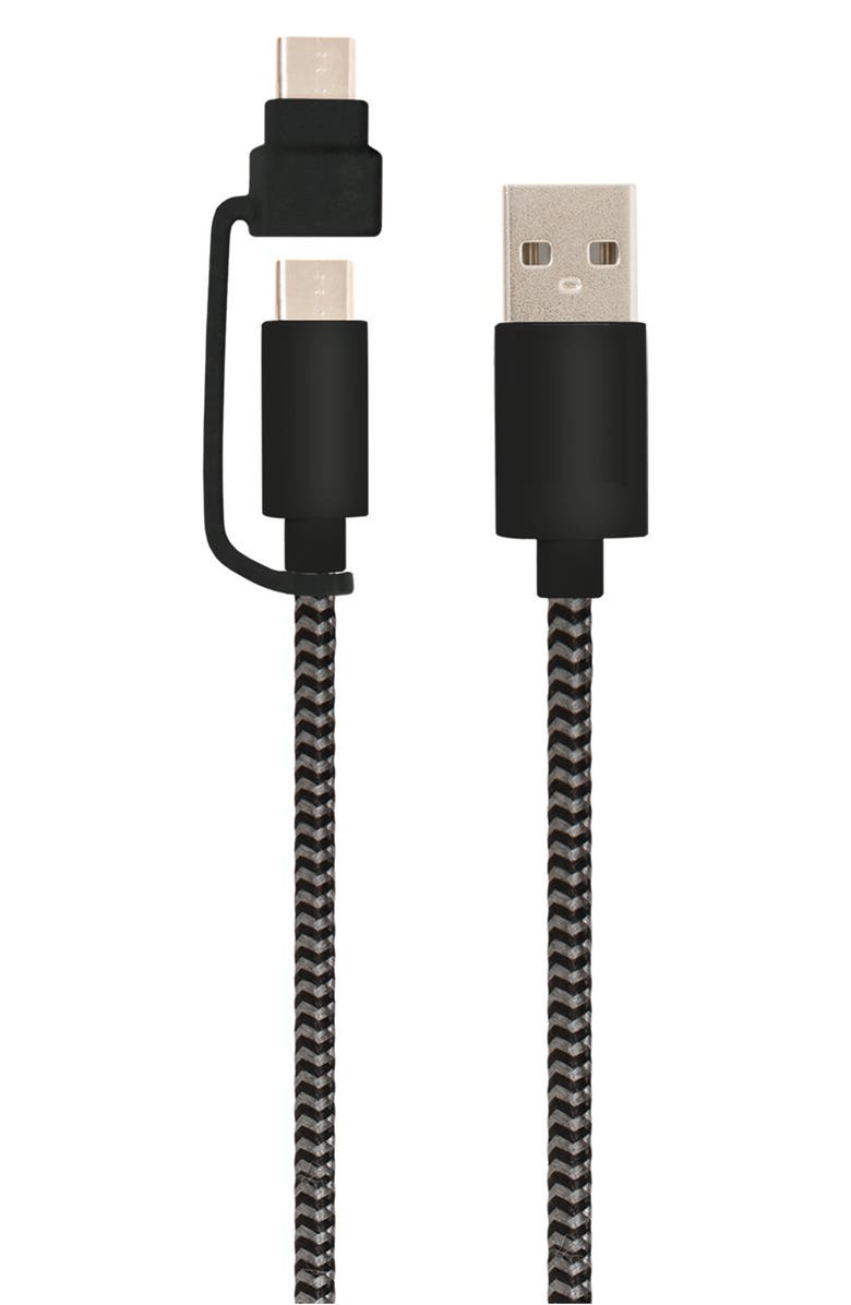 RETRAK Charge Sync USB-C Micro Charge Cable, Main, color, 