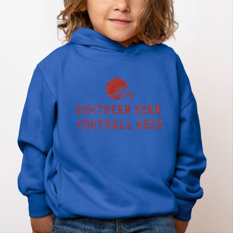 Southern Born Football Bred Helmet Hoodie (Toddler)