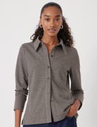 Hush Fitted Check Jersey Shirt