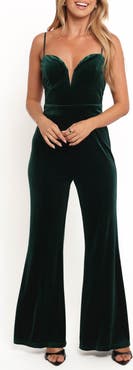 Petal & Pup Bonney Velvet Wide Leg Jumpsuit