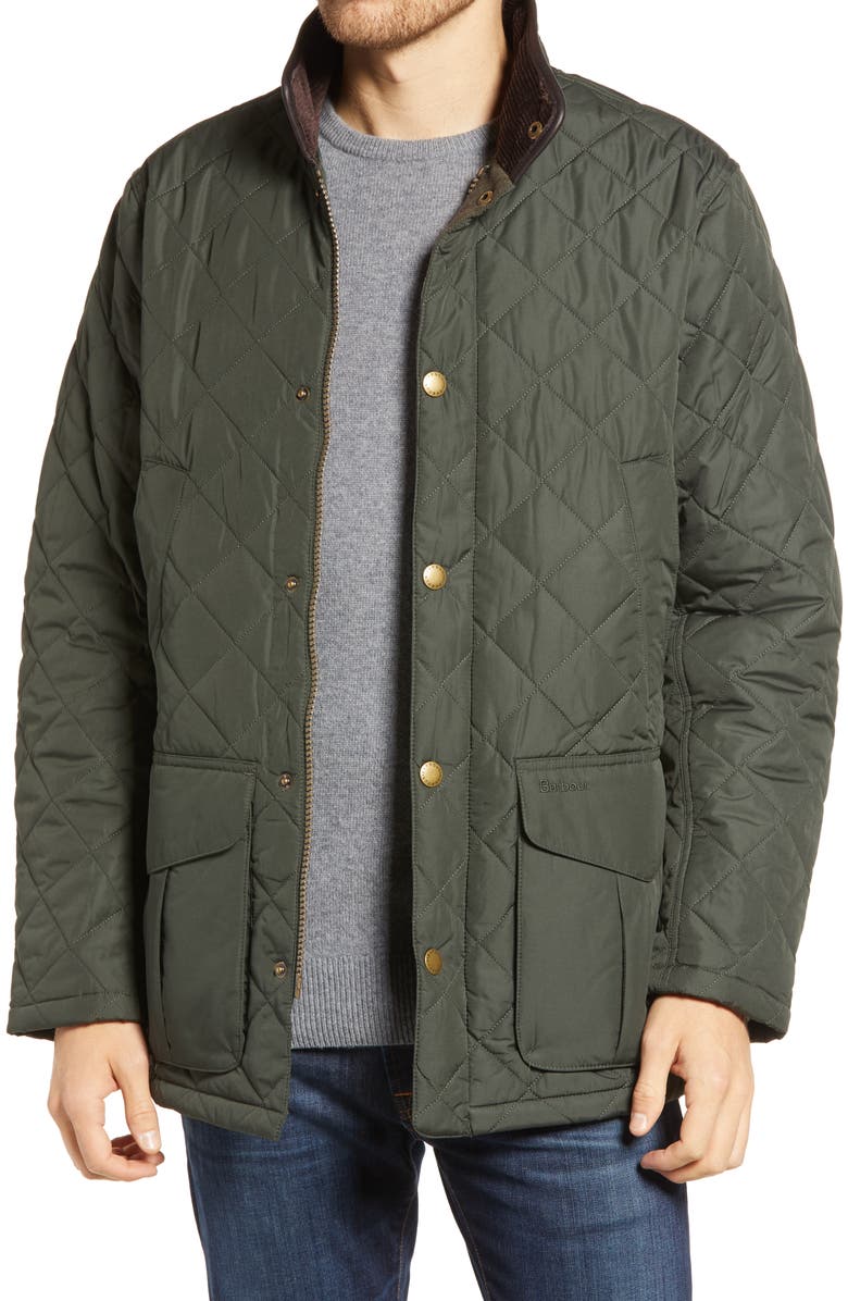 Barbour Devon Quilted Jacket, Main, color, 