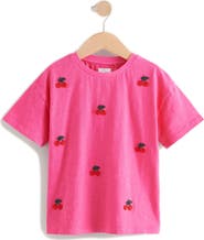 NEXT Kids' Beaded Cherry Cotton T-Shirt