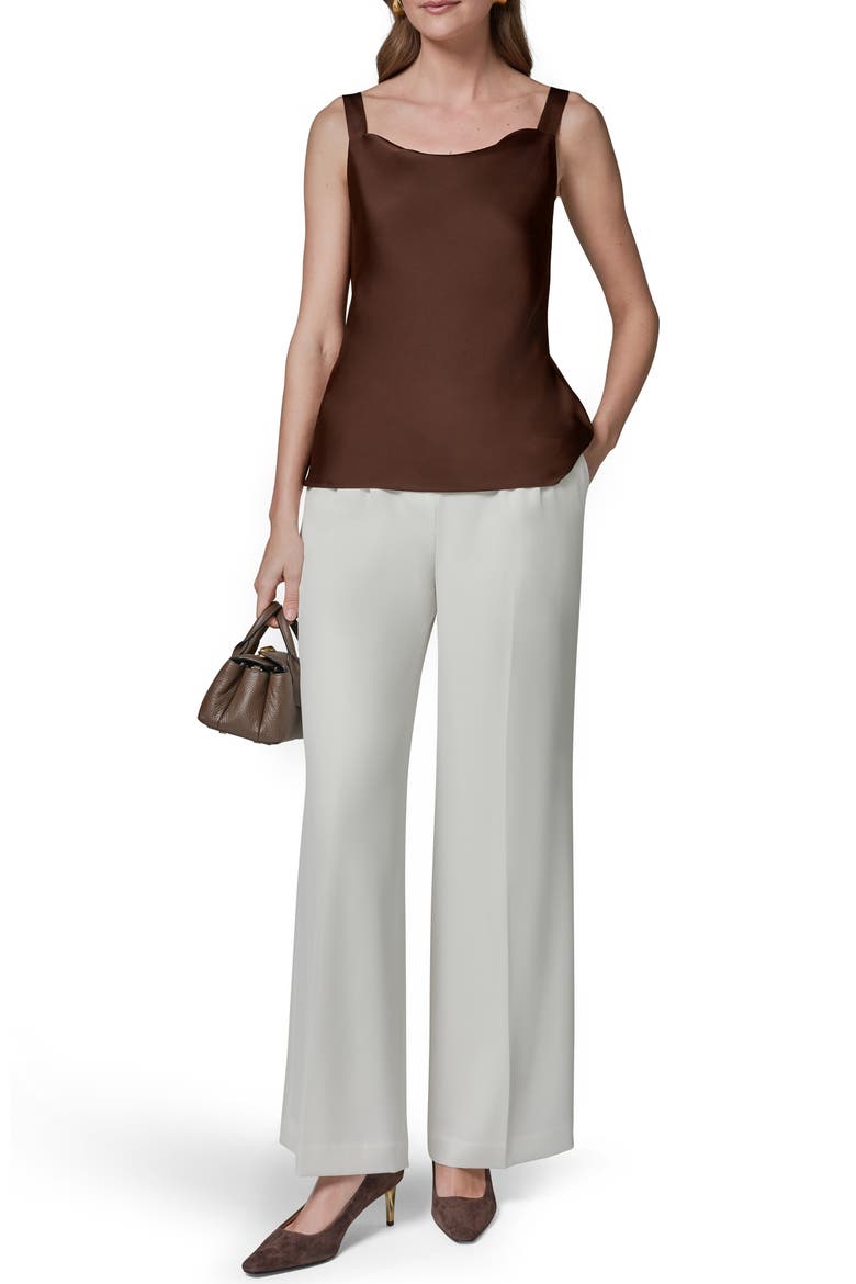 Cowl Neck Satin Camisole, Alternate, color, CANYON