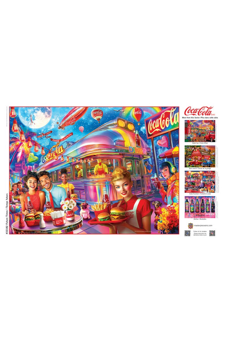 Coca-Cola Future Times 300 Piece Puzzle, Alternate, color, Multicolor