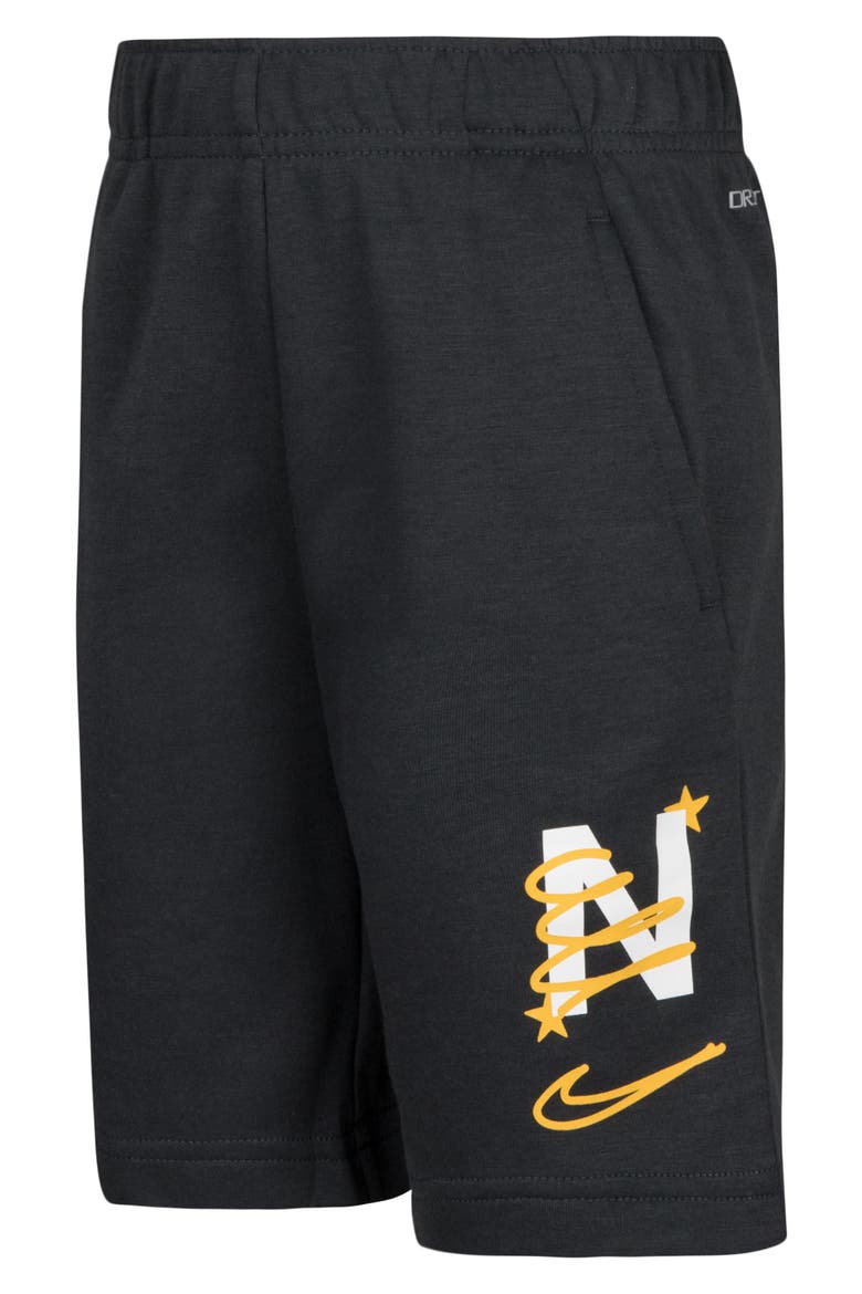 Kids' Dri-FIT Drawstring Shorts, Alternate, color, ANTHRACITE