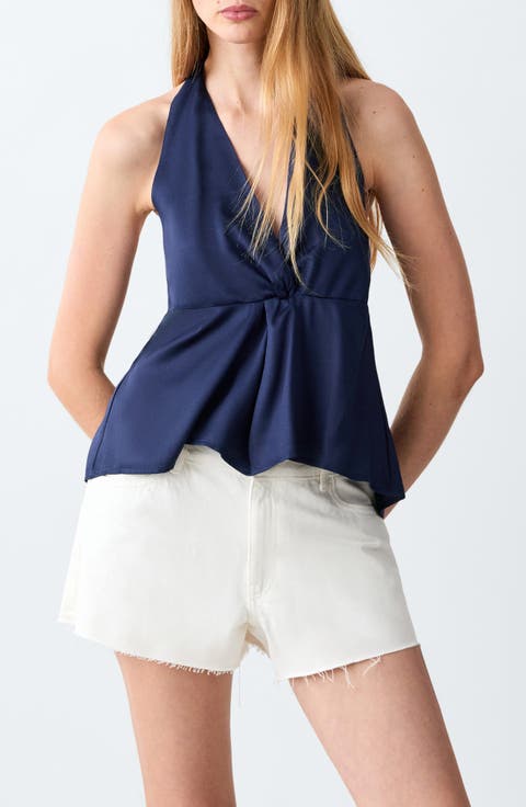 Open Back Halter Top