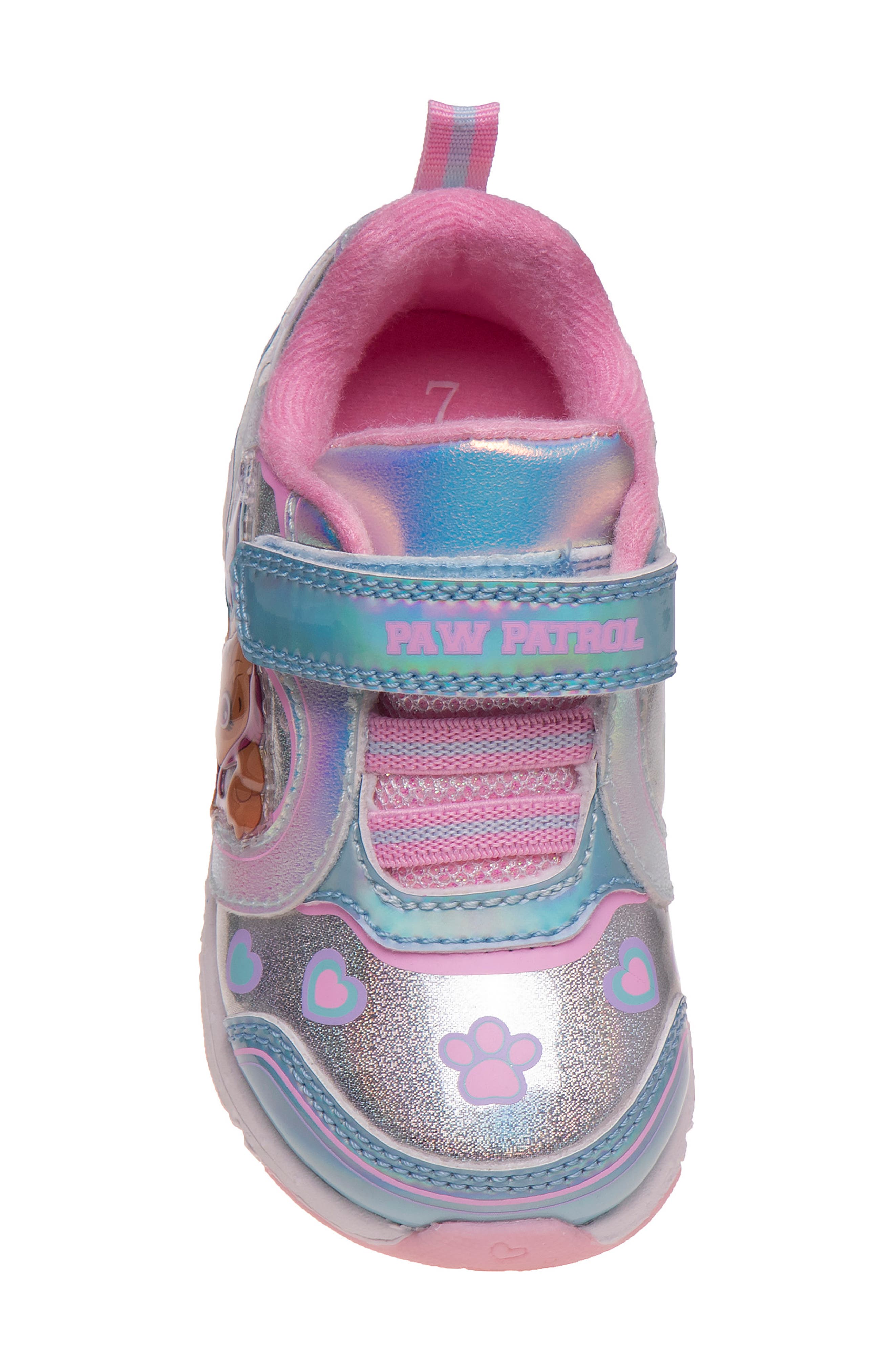JOSMO Kids' Paw Patrol Sneaker, Alternate, color, Silver/Pink