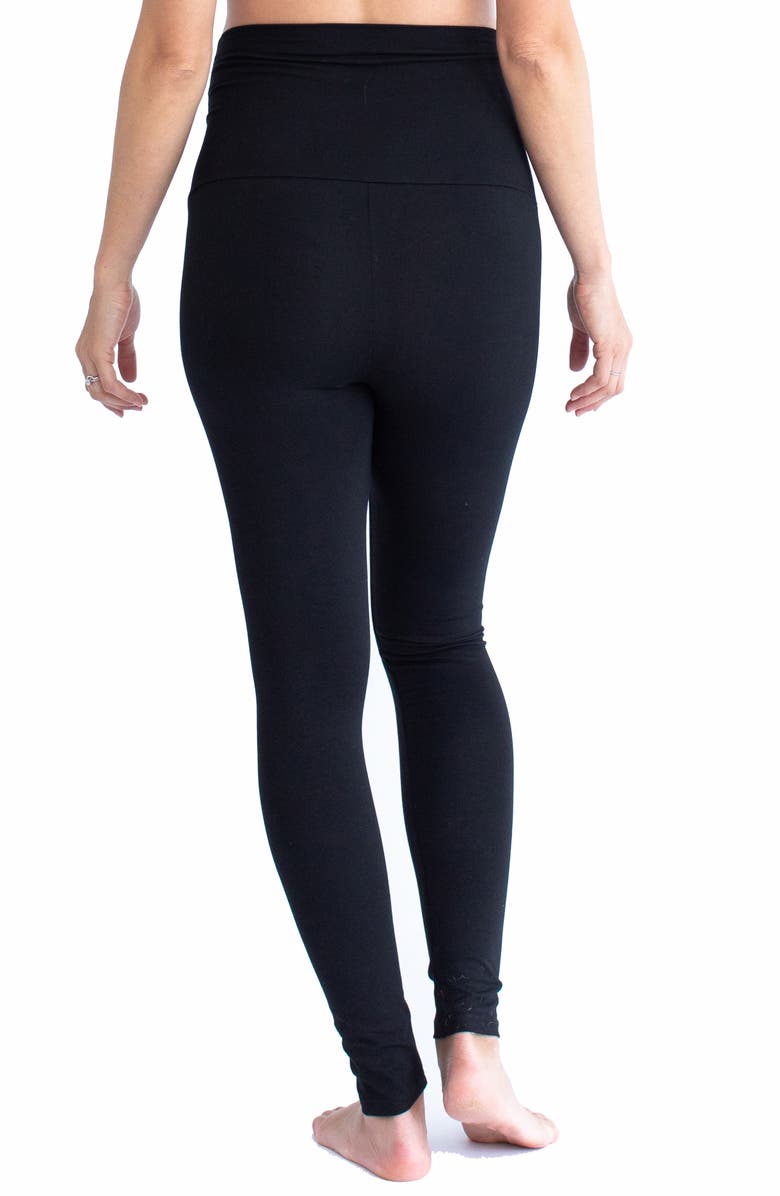 Angel Maternity 2-Pack Maternity Leggings, Alternate, color, Black