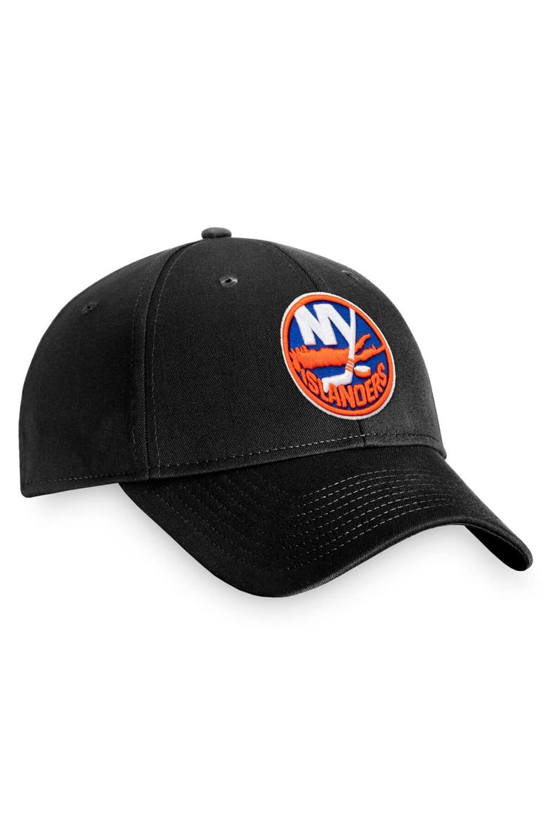 FANATICS Men's Fanatics Branded Black New York Islanders Core Adjustable Hat, Alternate, color, 