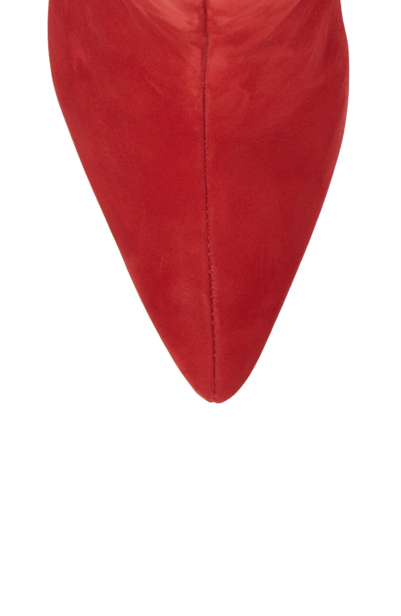 Ginny Pointy Toe Bootie, Alternate, color, SCARLET NUBUCK LEATHER
