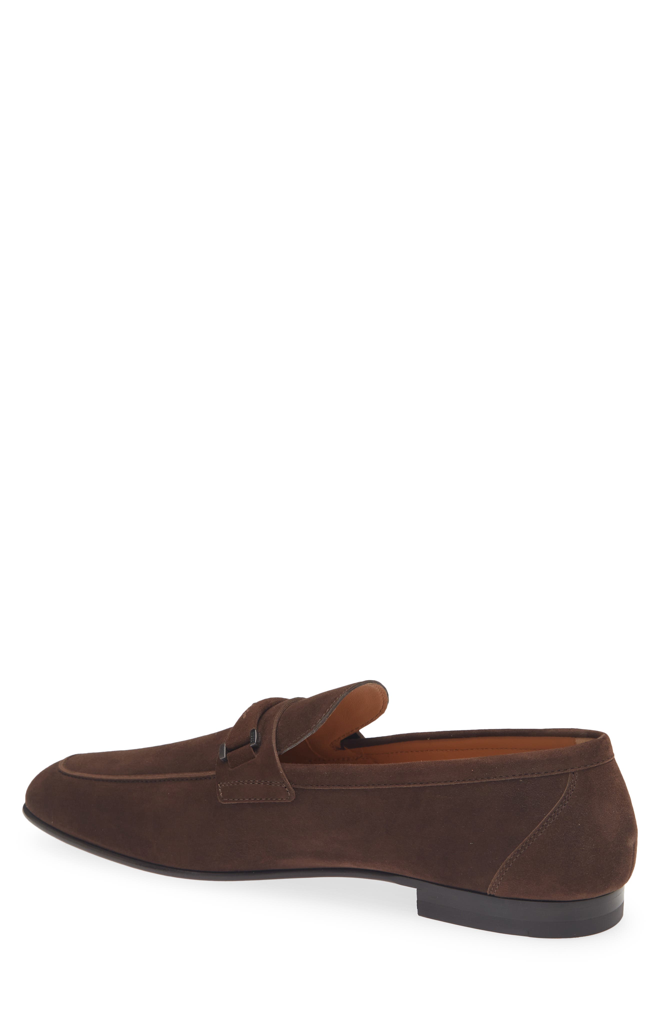 Pashmy Suede Loafer, Alternate, color, MARRONE AFRICA