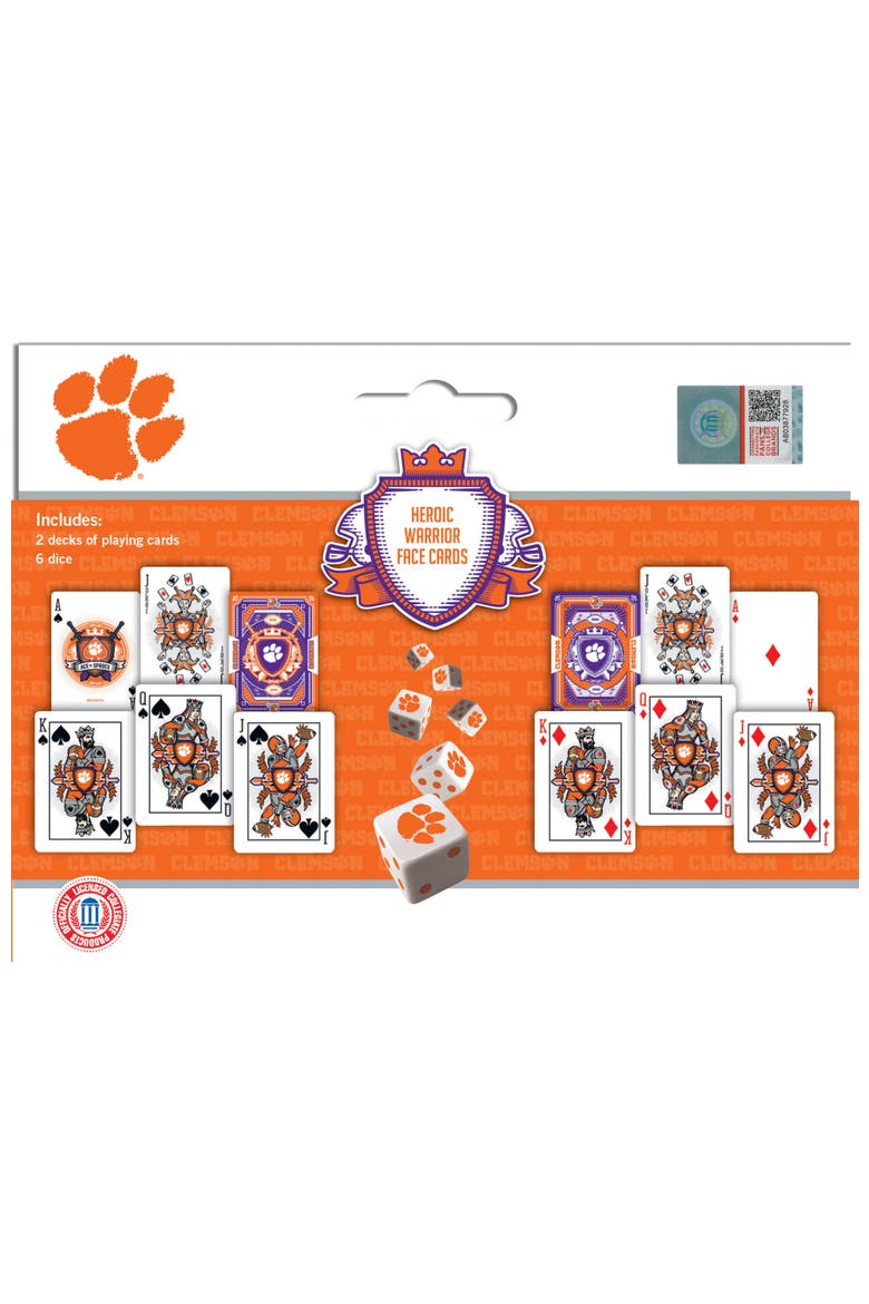 Clemson Tigers Playing Cards & Dice, Alternate, color, Multicolor