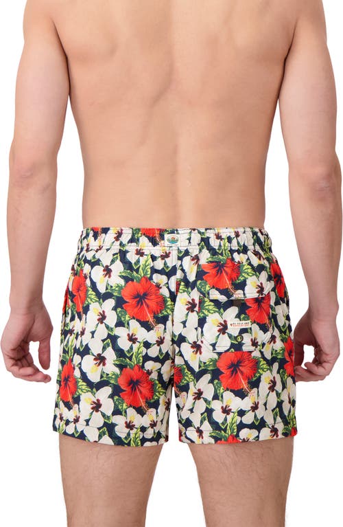Sunset X Vine Floral Swim Trunks