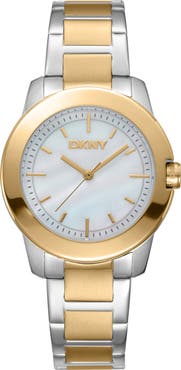 DKNY Everyday Mother-of-Pearl Bracelet Watch, 32mm