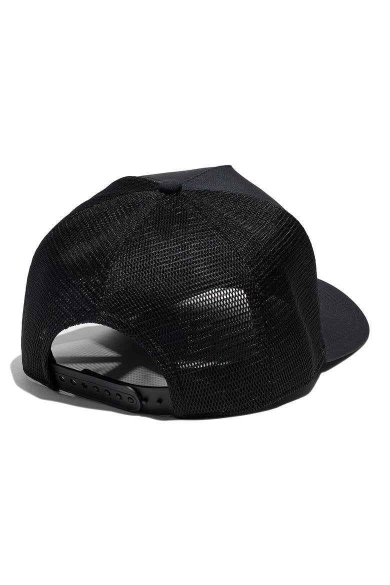 Autumn Equinox Trucker Hat, Alternate, color, BLACK