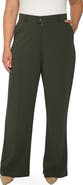 Standards & Practices Pintuck Stretch Crepe Wide Leg Trousers