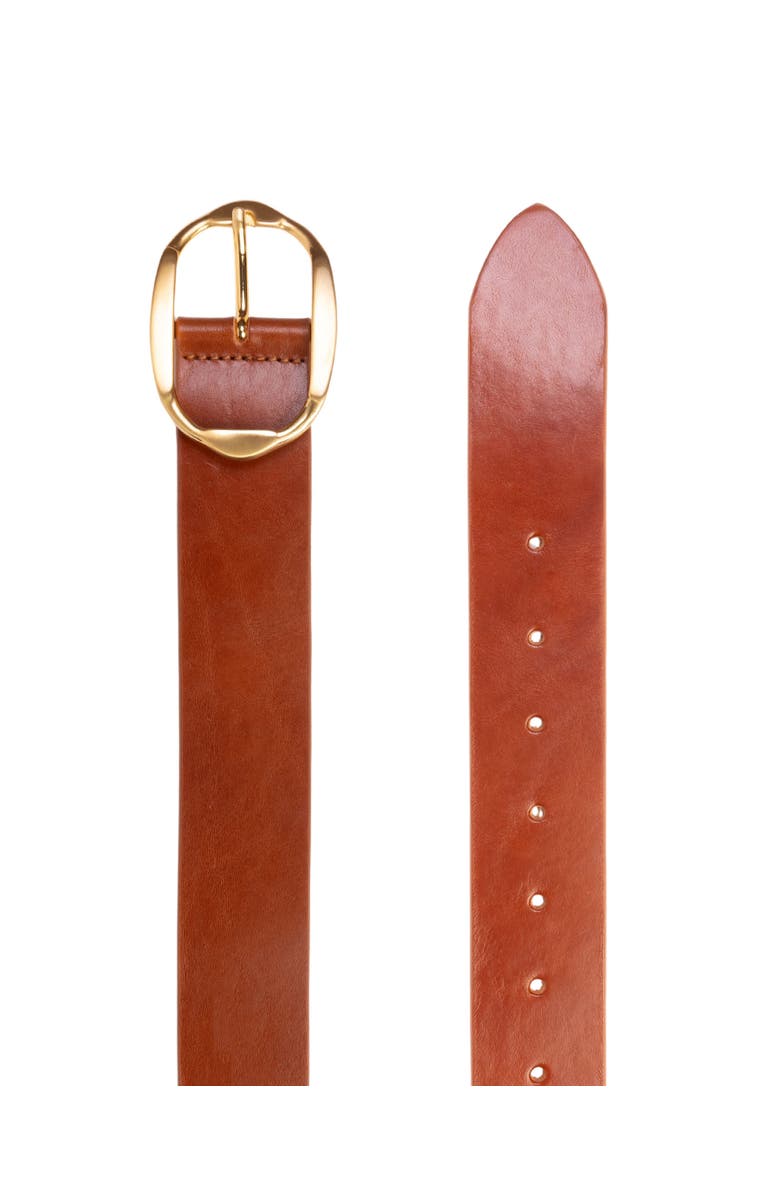 BLACK SUEDE STUDIO Dune Belt, Alternate, color, Cappucino Leather / Silver