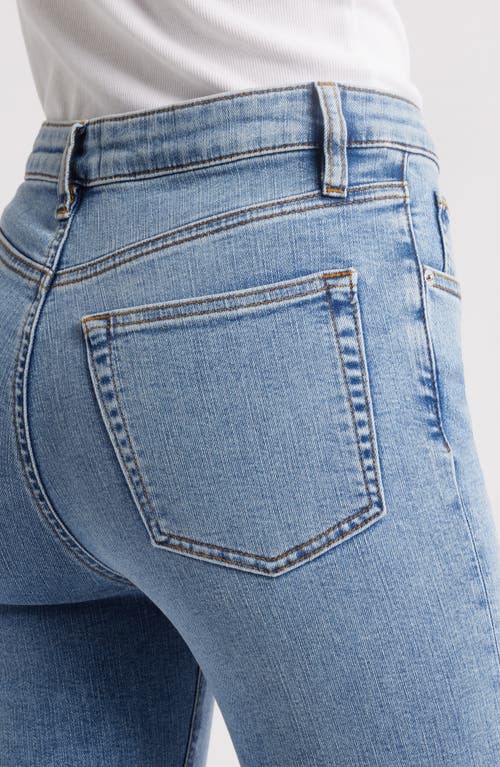 Shop Frame The Pencil Crop High Waist Ankle Slim Straight Leg Jeans In Lark