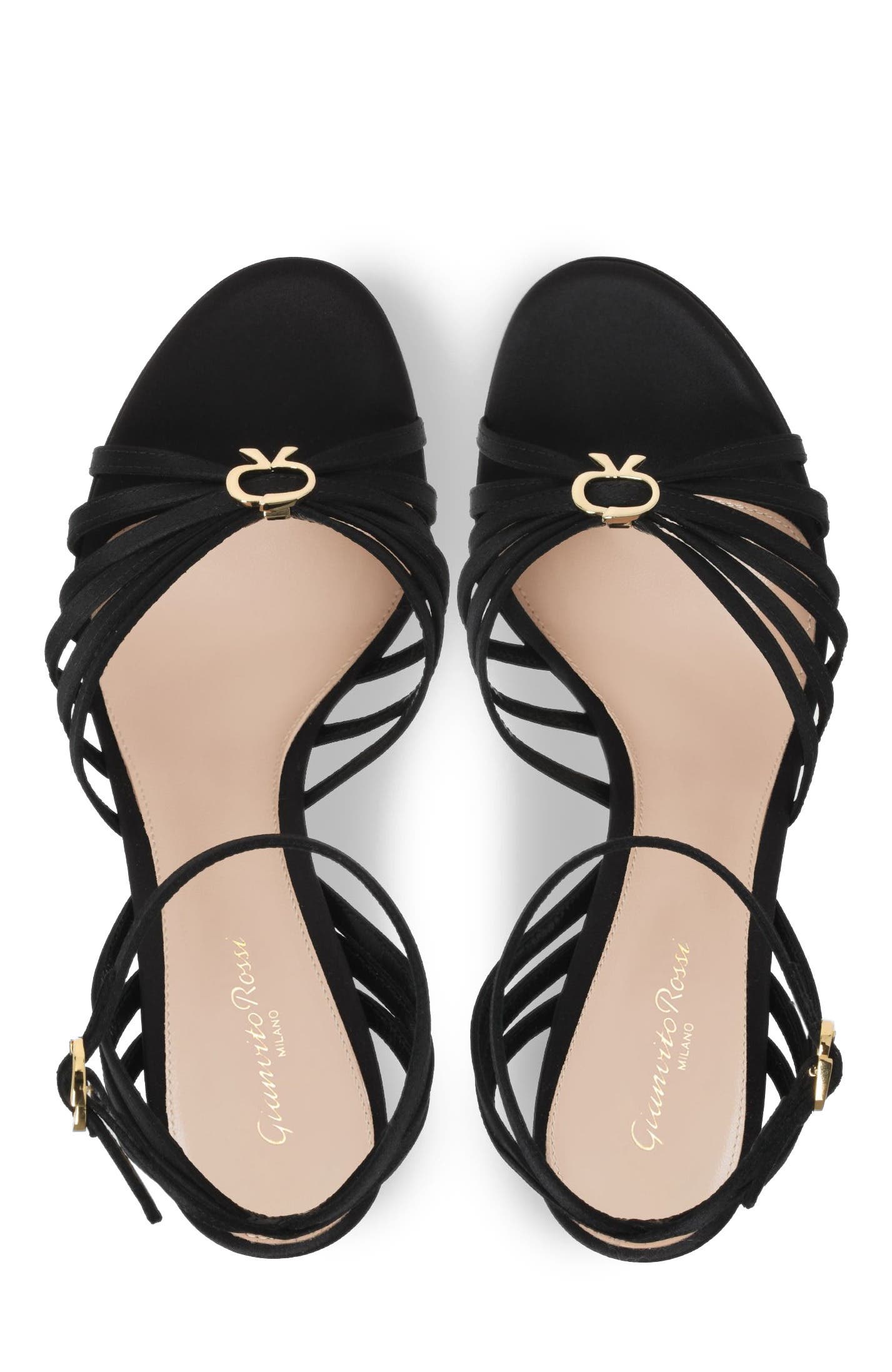 Rita Sandals, Alternate, color, Black Fabric