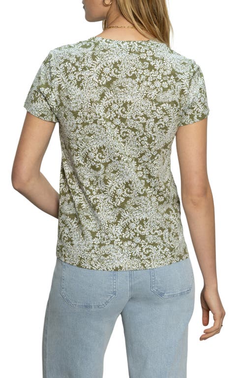 Sanctuary The Perfect Geo Print Cotton Blend Knit Top In Adorned