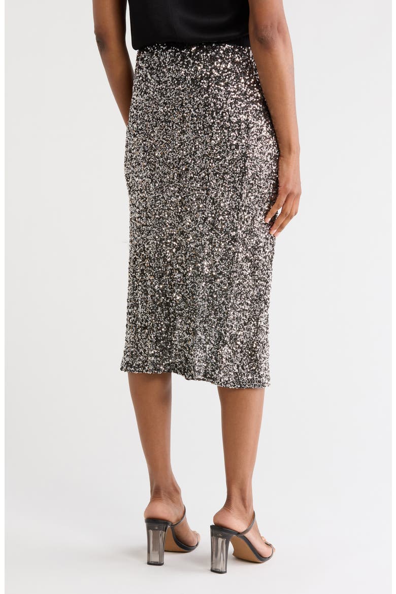 Tyla Sequin Midi Skirt, Alternate, color, SILVER 2-TONE