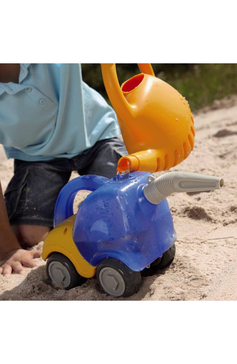 HABA Sand Play Tanker Truck & Funnel, Beach Trucks to Use in Sandbox for Toddlers 1-3, Construction Toys and Toddler Beach Toys for 18 Months and Up, Alternate, color, Multi
