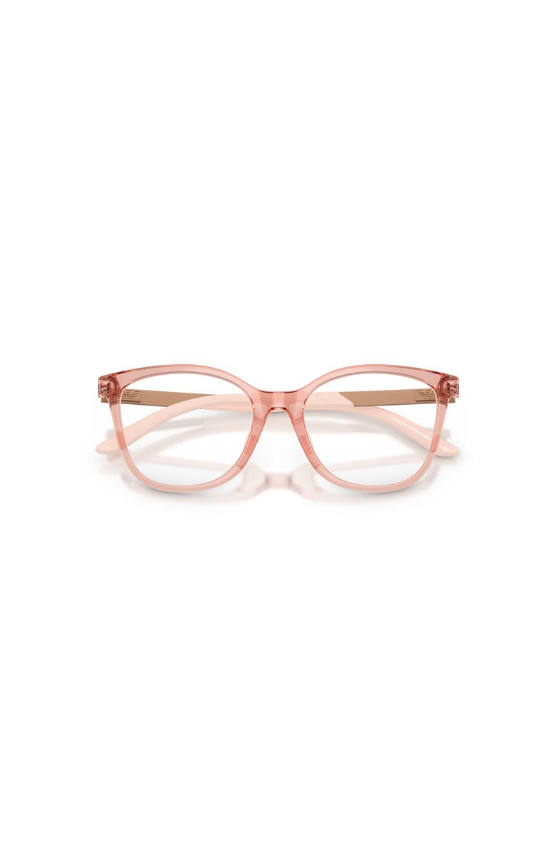 Emporio Armani 46mm Butterfly optical glasses, Alternate, color, Pink